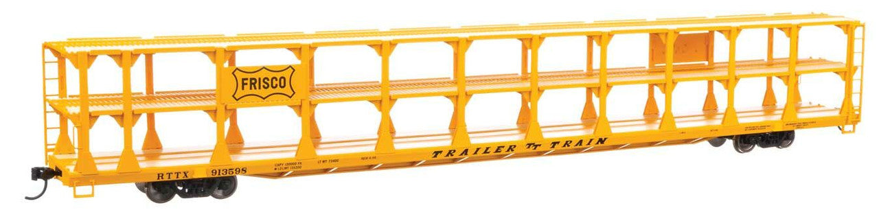Walthers 910-8217 HO SLSF 89' Flatcar w/Tri-Level Open Auto Rack #913598 - RTR