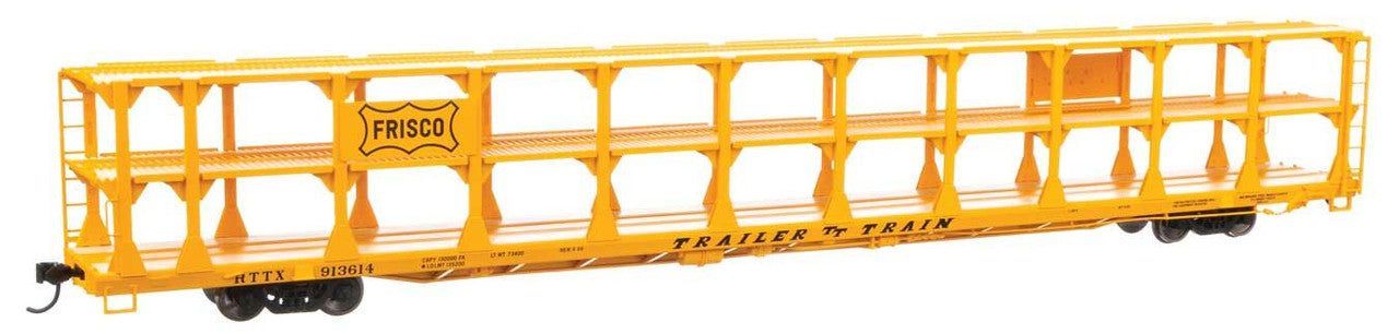 Walthers 910-8218 HO SLSF 89' Flatcar w/Tri-Level Open Auto Rack #913614 - RTR