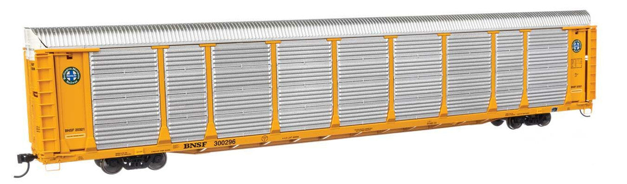 Walthers 920-101506 HO BNSF 89' Thrall Bi-Level Auto Carrier #300296 - RTR