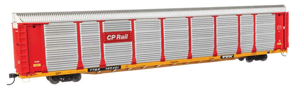 Walthers 920-101513 HO CP TTGX 89' Thrall Bi-Level Auto Carrier #160491 - RTR