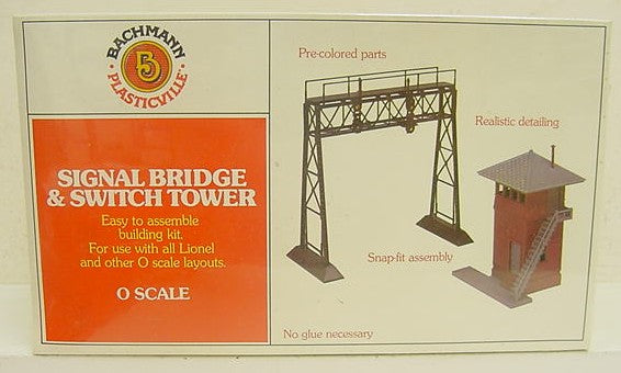 Plasticville 1951 Signal Bridge and Switch Tower Building Kit