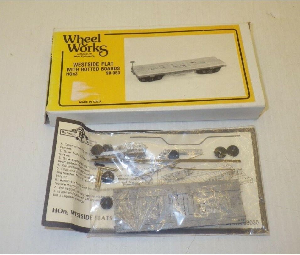 Wheel Works 90-050 HOn3 Westside Flat Car Kit