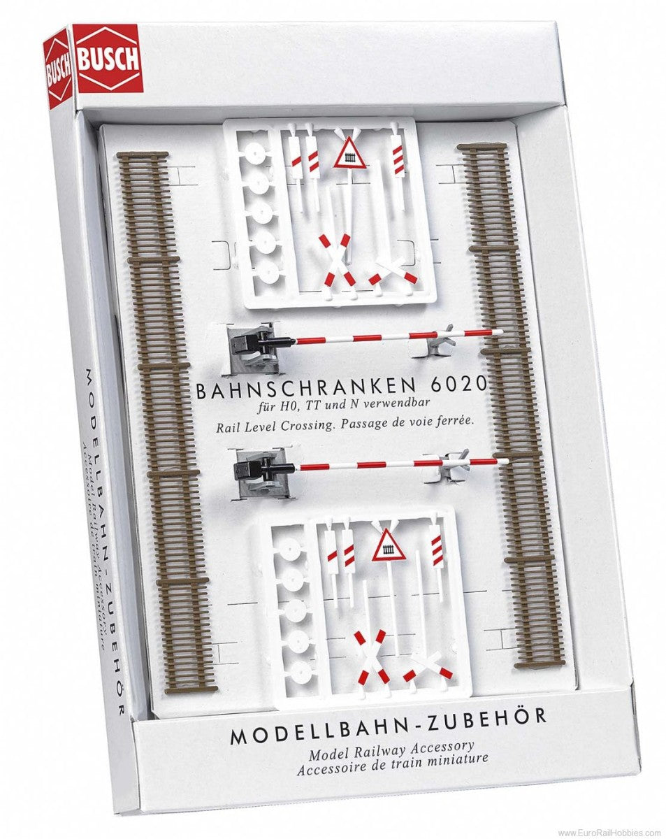 Busch 6020 HO Rail Level Crossing EURO
