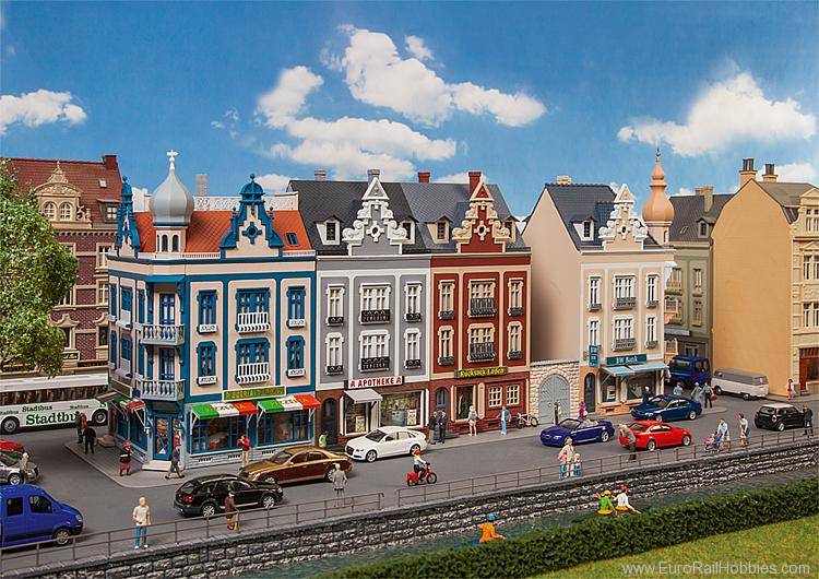Faller 130701 HO Beethovenstrasse Row Of Downtown Structures Kit