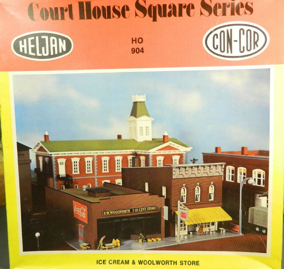 Con-Cor 904 HO Heljan Woolworth and Ice Cream Shop Building Kit