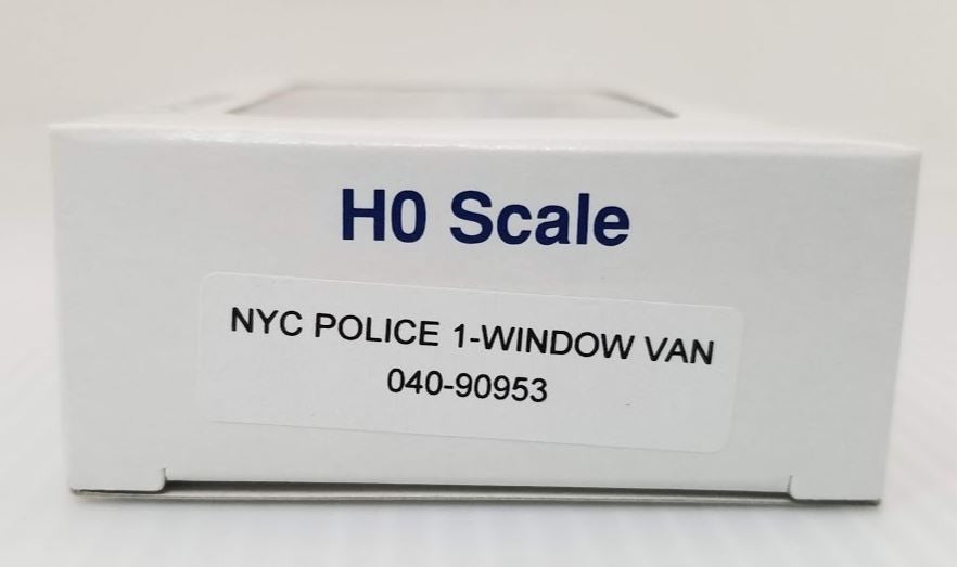 E-R Models 040-90953 HO 1:87 NYC Police 1-Window Van