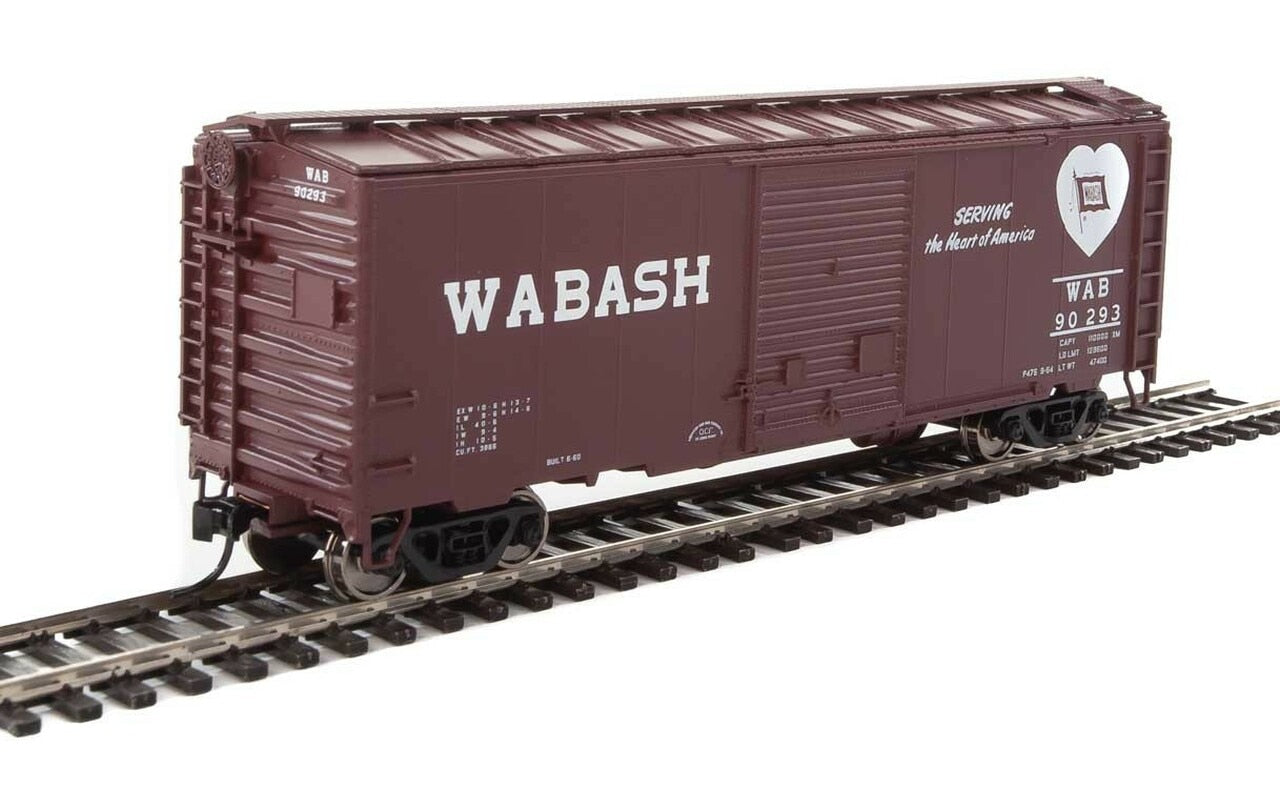 Walthers 910-2267 HO Wabash 40' ACF Welded Boxcar with 8' Door #90293