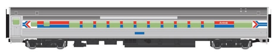 Walthers 910-30207 HO Amtrak Phase I 85' Budd Small-Window Coach