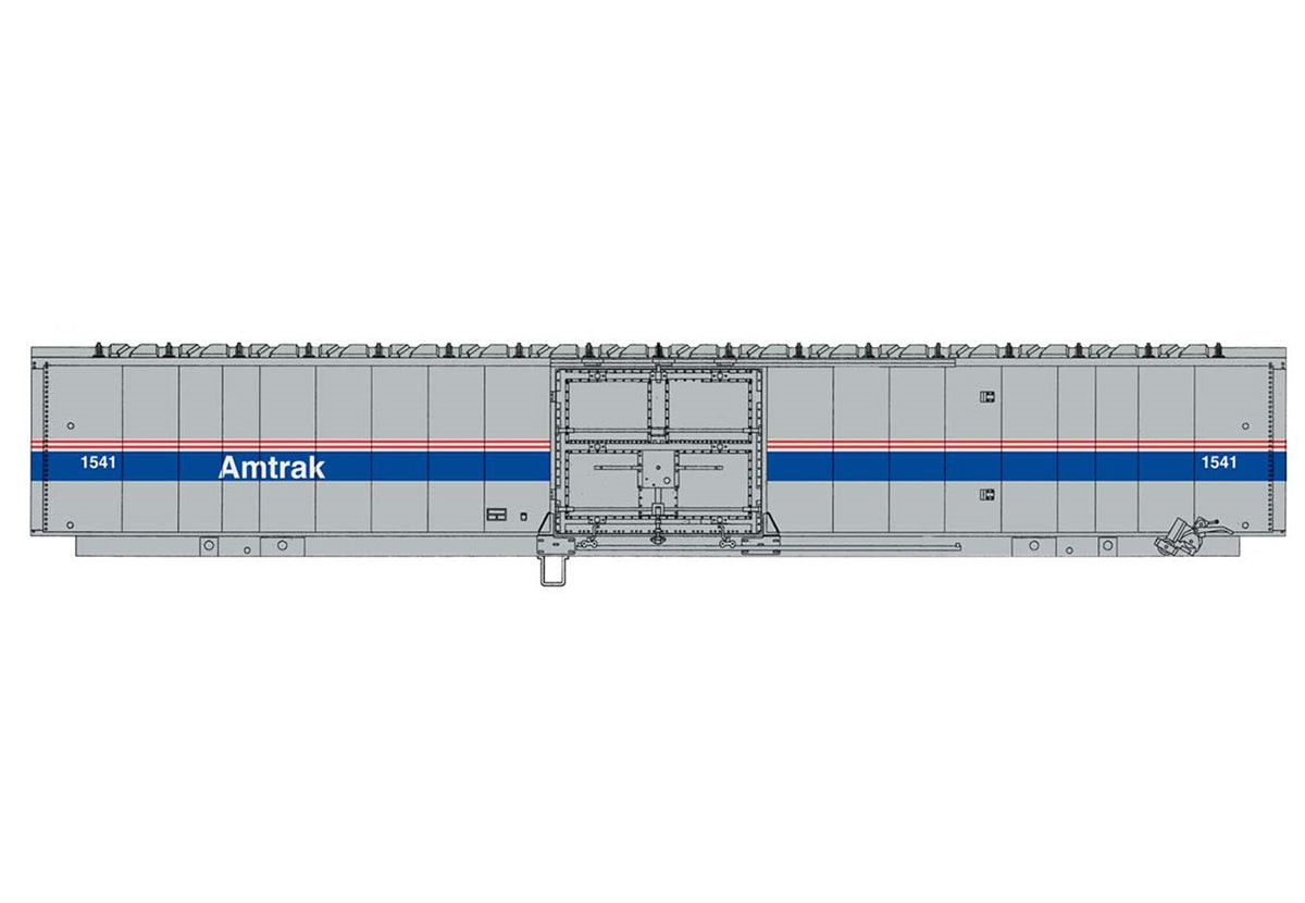Walthers 910-31101 HO Amtrak 60' Thrall Material Handling Car MHC-2 #1541 - RTR