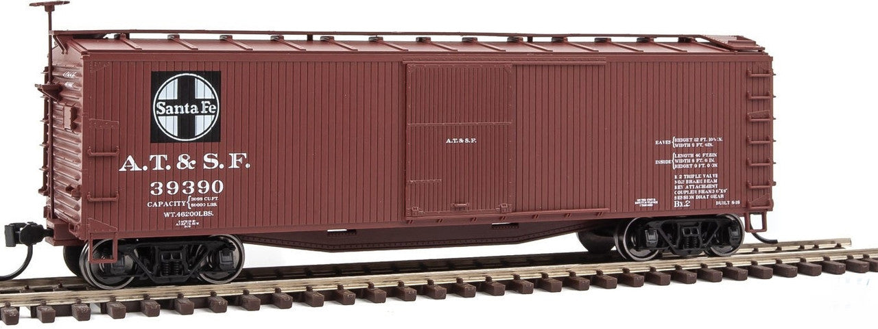 Walthers 910-40152 HO Santa Fe 40' USRA Ready To Run Wood Boxcar #39390
