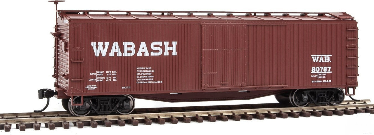 Walthers 910-40172 HO Wabash 40' USRA Ready To Run Wood Boxcar #80787