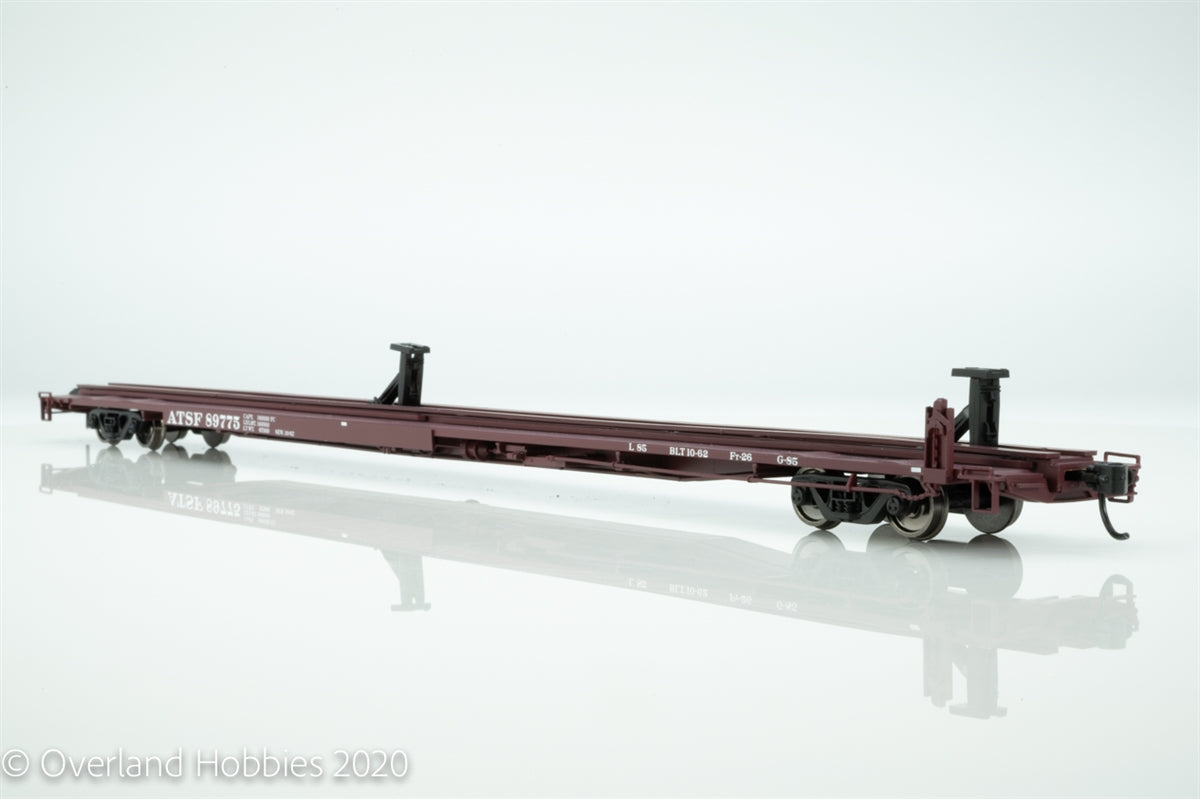 Walthers 910-5481 HO Santa Fe 85' General American G85 Flatcar #89809