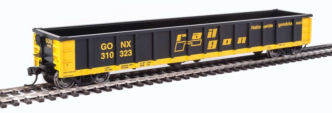 Walthers 910-6225 HO Railgon GONX 53' Railgon Gondola #310323