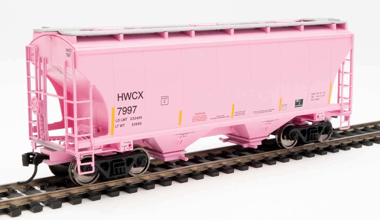 Walthers 910-7583 HO HWCX RTR 39' Trinity 3281 2-Bay Covered Hopper #7997