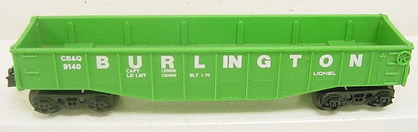 Lionel 6-9140 O Gauge Burlington Gondola