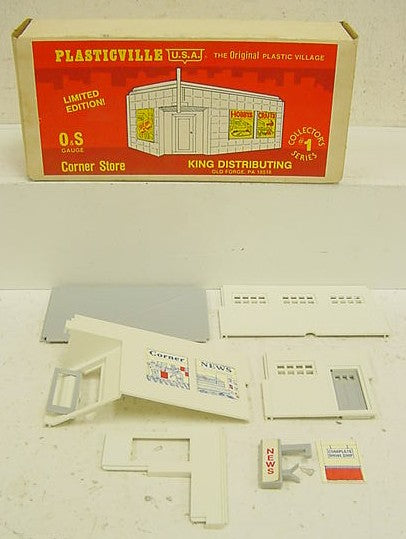 Bachmann 0300 O-S Plasticville Newsstand Corner Store Kit Limited Edition