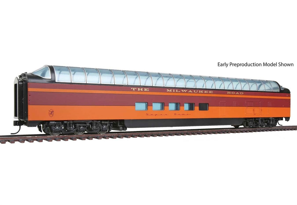 Walthers 920-9166 HO Milwaukee Cedar Rapids 85' Skytop Lounge Excursion Car
