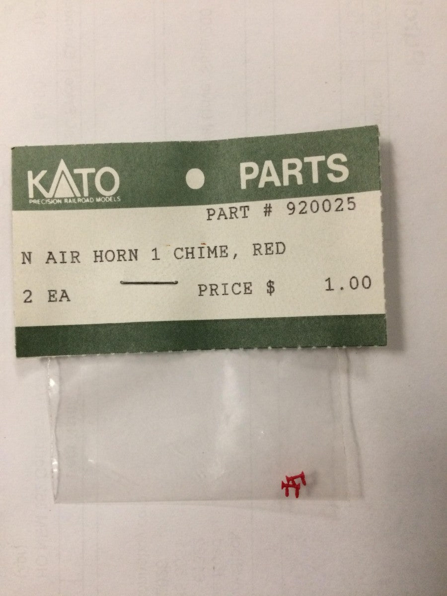 Kato 920025 N Red 1-Chime Air Horn (Pack of 2)