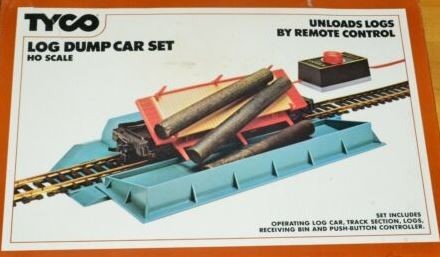 Tyco 926 HO Log Dump Car Set with Remote Control