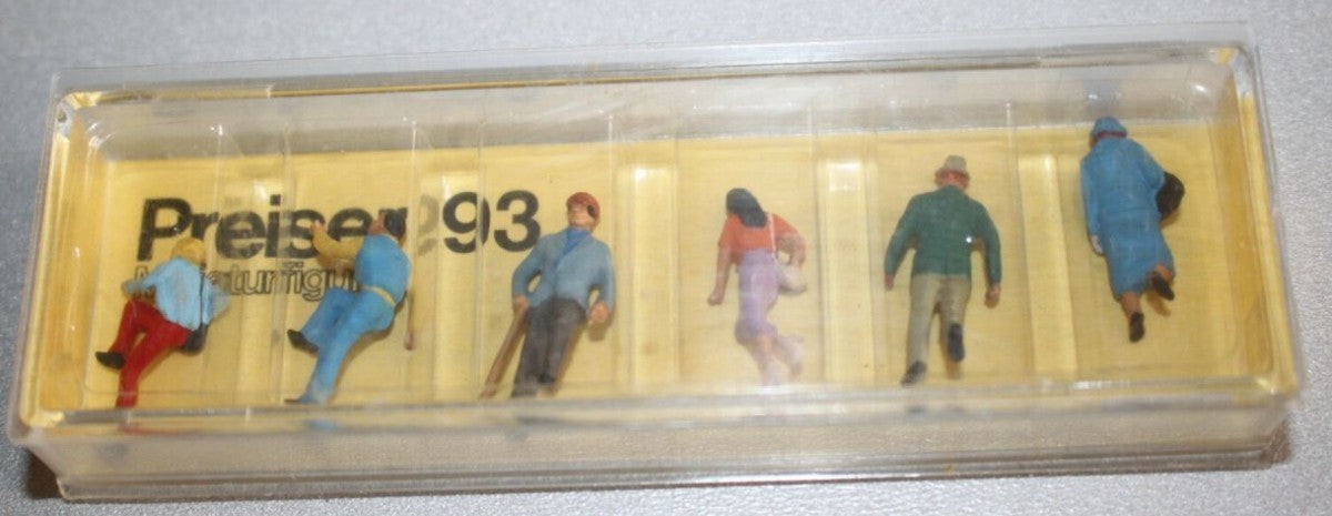 Preiser 93 HO Travelers Ascending/Descending Figures (Set of 6)