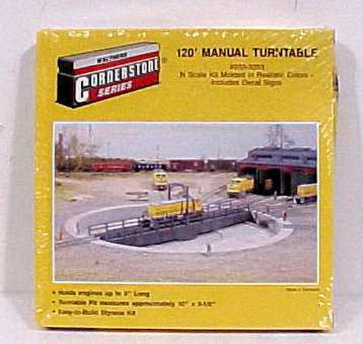 Walthers 933-3203 N Scale 120''  Manual Turntable W/ Pit Bridge & Arch Kit