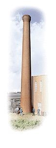 Walthers 933-3289 N One-Piece Brick Smokestack (Pack of 2)