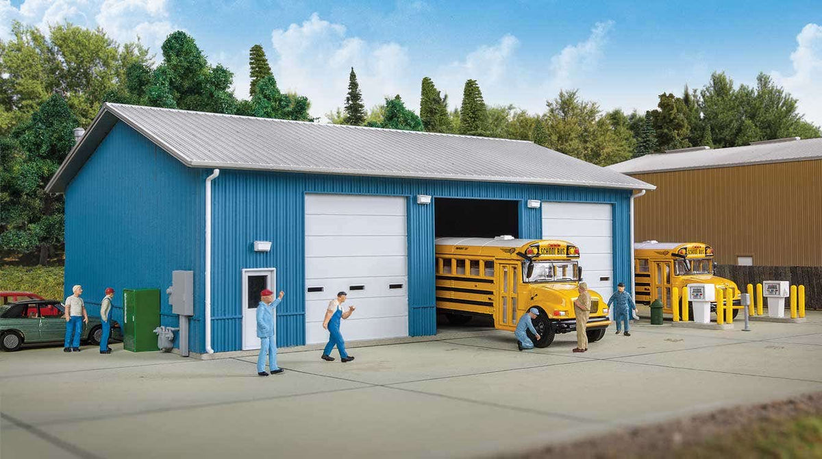 Walthers 933-3360 HO Bus Maintenance Garage Building Kit