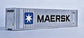Walthers 3401 40' HC container MAERSK