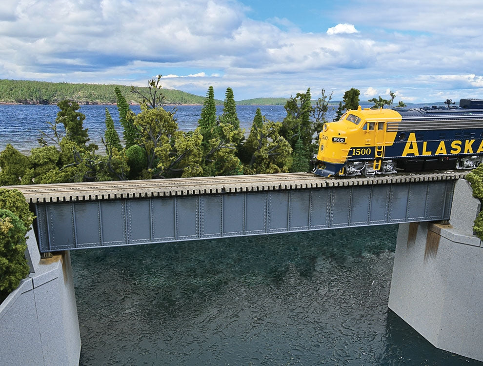 Walthers 933-4508 HO 90' Single Track Railroad Deck Girder Bridge Kit