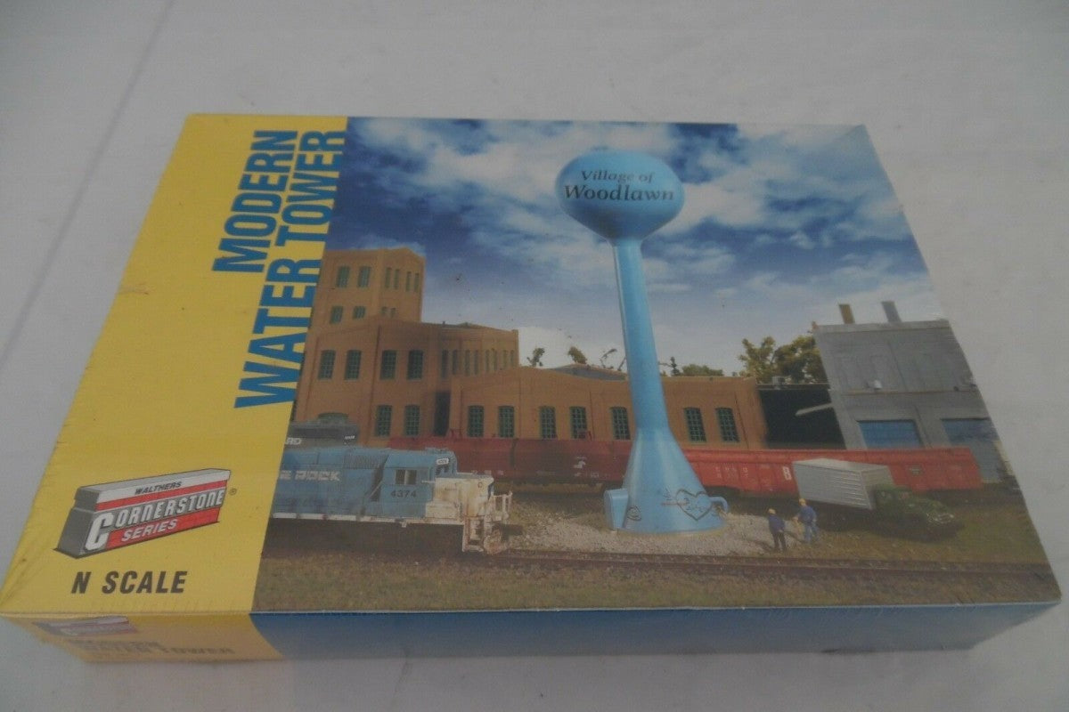 Walthers 933-3814 N Scale Modern Water Tank Tower Building Kit