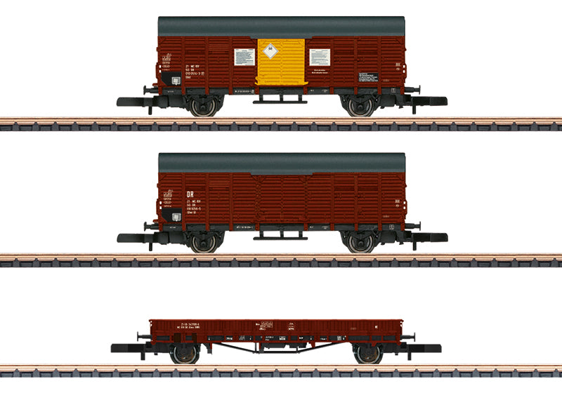 Marklin 82268 Z German State Railroad DR/East Germany Freight Car (Set of 3)