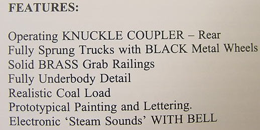 Aristo-Craft 21404 G Burlington Northern 4-6-2 Steam Locomotive & Tender
