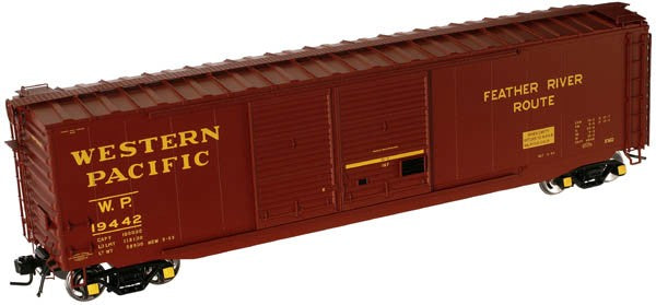 Atlas 8421 O Gauge Western Pacific 50' PS-1 Double Door Box Car #19442 - 3 Rail