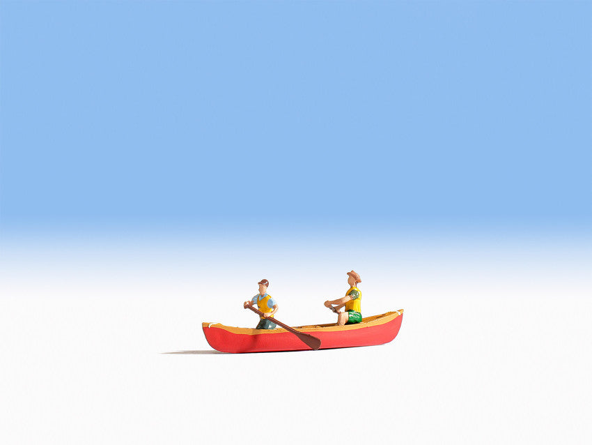 Noch 16805 HO Canoe w/2 Figures
