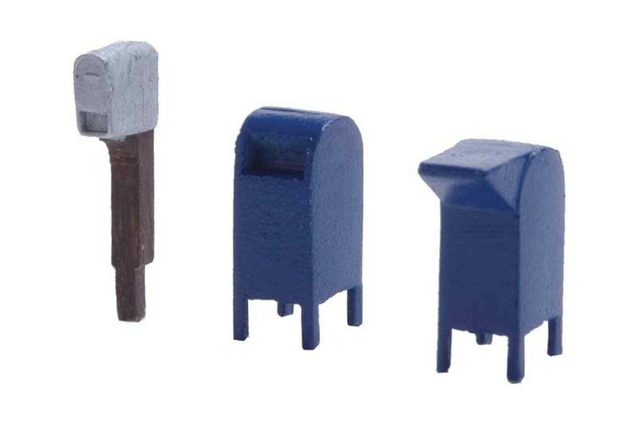 Walthers 949-4184 HO Scale Roadside Mail Boxes & City Mailboxes Plastic Kit
