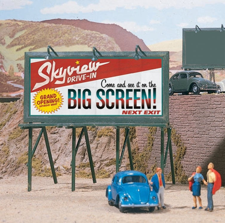 Walthers 949-4251 HO Cruisin' Roadside Billboards Kit (Pack of 3)