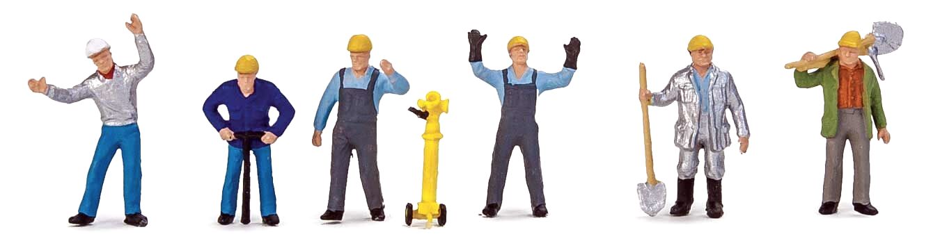 Walthers 949-6087 HO Steel Mill Day Crew Figures (Set of 6)