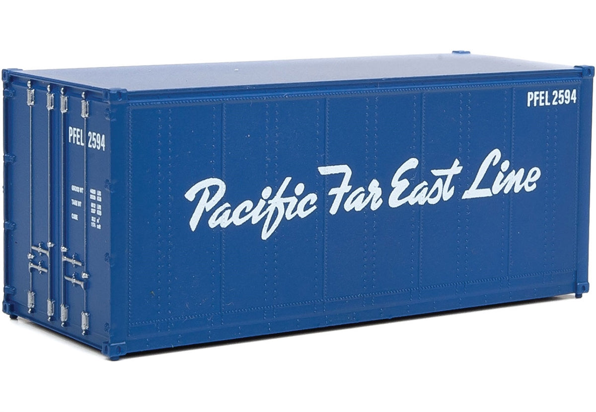 Walthers 949-8666 HO Pacific Far East Line 20' Smooth-Side Container RTR