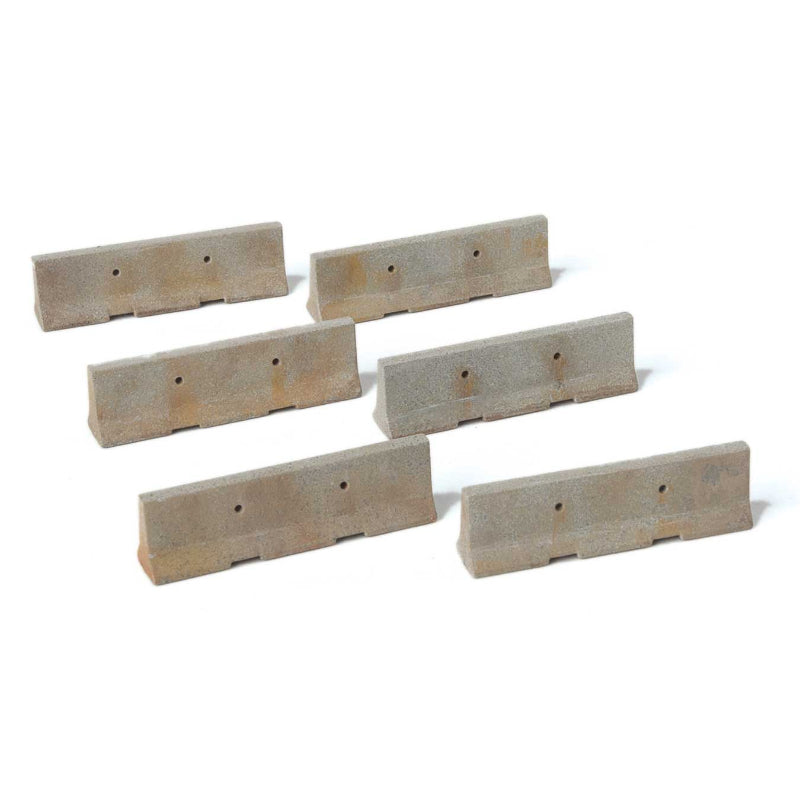 Walthers 949-4175 HO 24 Sections Jersey Barriers (Pack of 2)