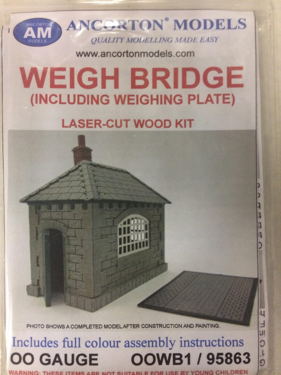 AM Models 95863 OO Weigh Bridge (Including Weighing Plate) Laser Cut Wood Kit