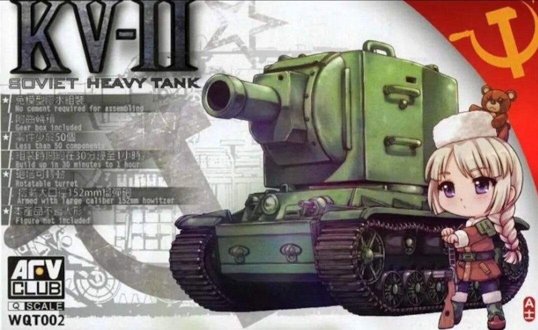 AFV Club WQT002 Soviet HeavyKV-II Military Tank Model Kit
