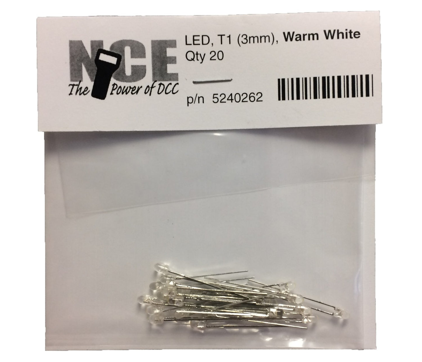 NCE 0262 3mm Warm White LED (Pack of 20)