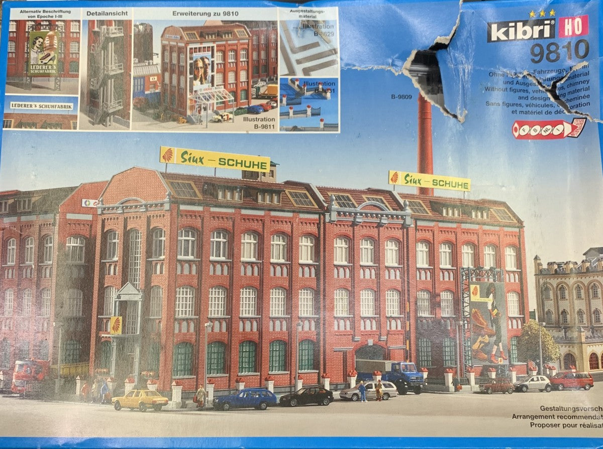 Kibri 9810 HO Siux Shoe Factory Building Kit