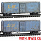 Micro-Trains 98305025 N L&N Weathered 50' Airslide Covered Hoppers (Set of 2)