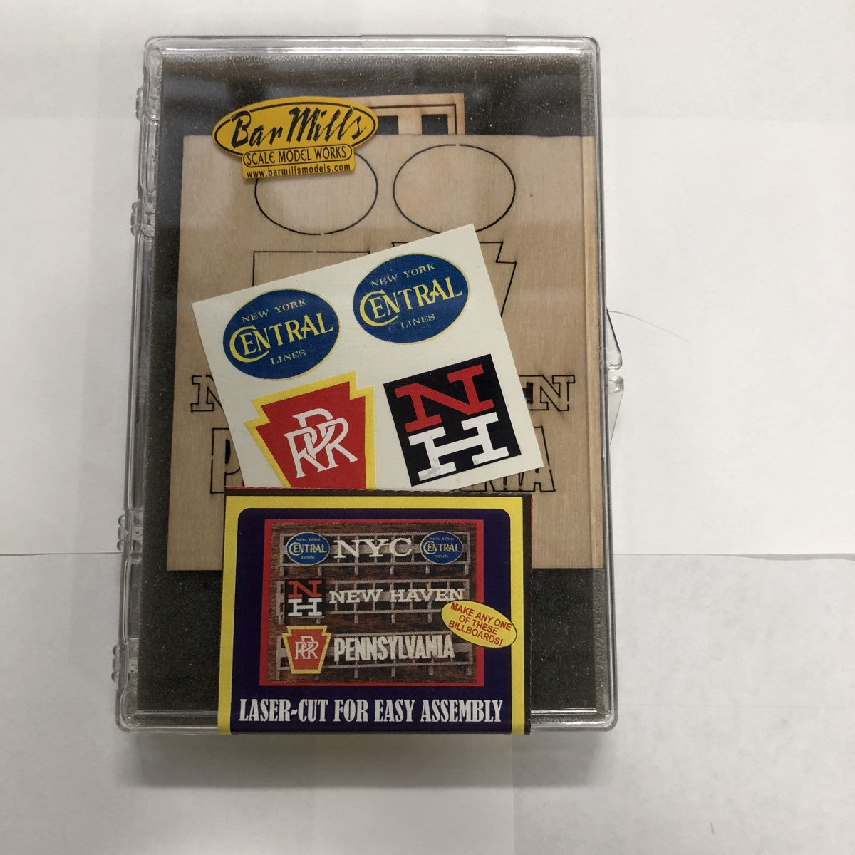 Bar Mills 99012 HO Scale NYC New Haven Penn RR Billboard Kit