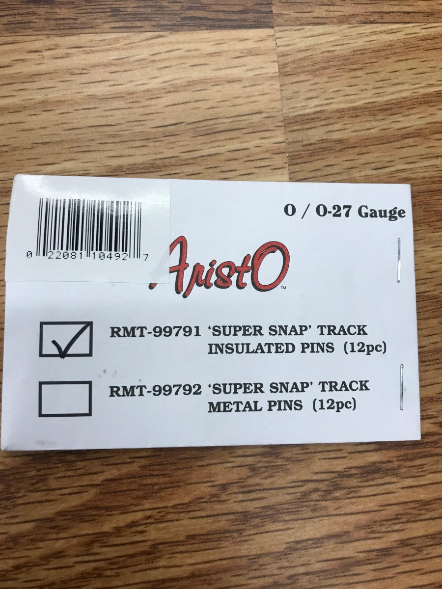 Aristo-Craft 99791 O SuperSnap Track Insulated Pins (Pack of 12)
