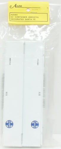 A-Line 25401 HO Santa Fe 53' Smooth-Side Containers (Pack of 2)