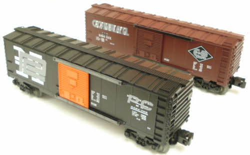Lionel 6-29286 O Gauge Overstamped Conrail/Reading & PC/NH 2-Car Boxcar Set