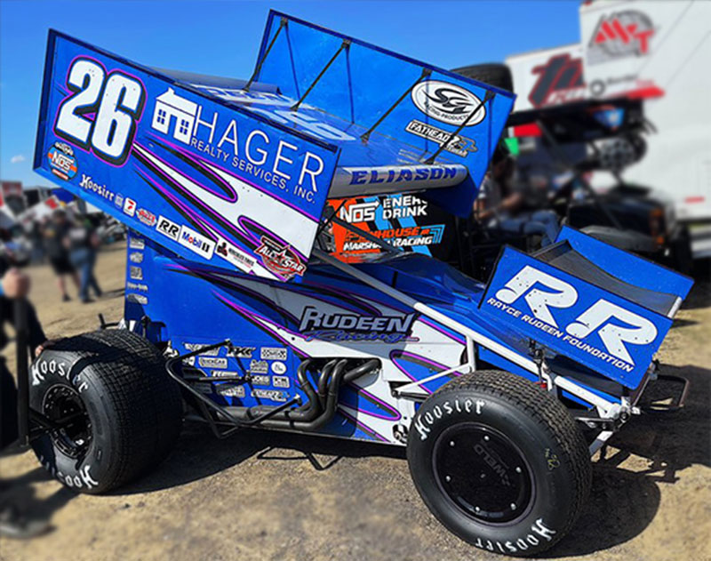 Acme A1809518 1:18 Cory Eliason 2021 #26 Hager Realty / Rudeen Racing Sprint Car
