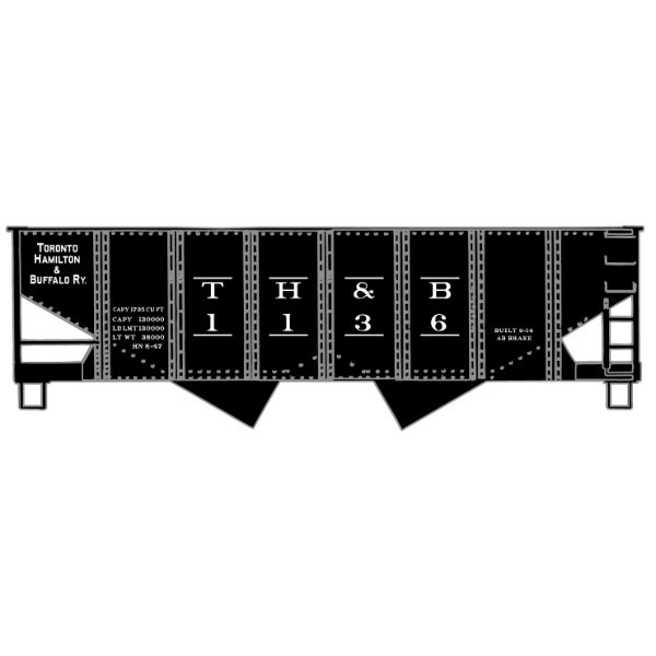 Accurail 2587 HO THB USRA 55-Ton 2-Bay Open Hopper Car #1136